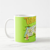 Retro Tennessee-ansichtkaart mok (Links)