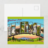 Retro Tennessee Groet Ansichtkaart Briefkaart (Voorkant / Achterkant)