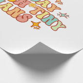 Retro  Tennessee State Souvenir Gift of Okl Cadeaupapier (Hoek)