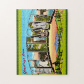 Retro Tennessee wenskaart Legpuzzel (Verticaal)