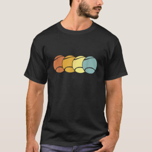 Retro Tennis Balls Sportspeler Athlete T-shirt