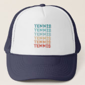 Retro Tennis  Gift Trucker Pet (Voorkant)