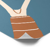 Retro Tennis Hard Court Star Custom Handtekening Poster (Hoek)