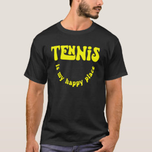 Retro Tennis is mijn Happy Place Tennis Player T-shirt
