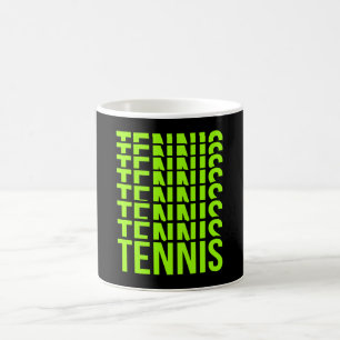 Retro Tennis Lover Sportspeler Coach Grafisch Koffiemok