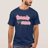 Retro Tennis-tekst en -ritsontwerp T-shirt (Voorkant)