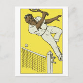 Retro tenniskampioen briefkaart (Voorkant)