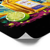 Retro Tequila Drink tequila goedkoper dan een Ther Poster (Hoek)