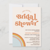  Retro Terracotta Beige Vrijgezellenfeest Kaart (Voorkant)