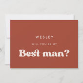 Retro terracotta... ben je mijn beste man kaart (Voorkant)