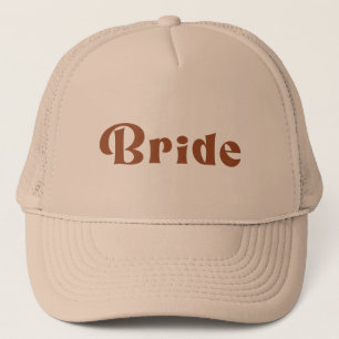 Retro Terracotta Bride Trucker Pet