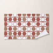 Retro Terracotta Mideeuw Modern Stippen Patroon Bad Handdoek (Handdoek)