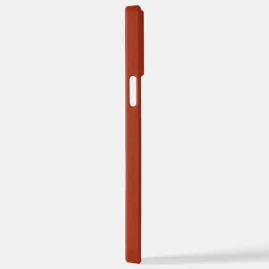 Retro Terracotta Orange Shadow Monogram with name iPhone Hoesje (Rechterkant)