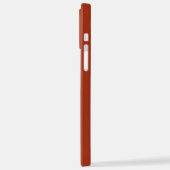 Retro Terracotta Orange Shadow Monogram with name iPhone Hoesje (Linkerkant)