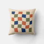 Retro Terracotta Salie Golfkussen Kussen (Achterkant)