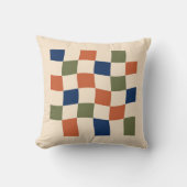 Retro Terracotta Salie Golfkussen Kussen (Voorkant)