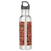 Retro Terracotta  Terrazzo Sage & Bourgogne Waterfles (Achterkant)