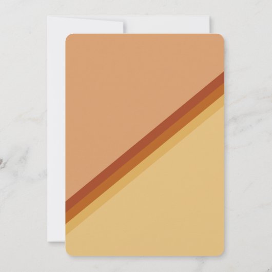 Retro Terracotta Typography Summer Sun Wedding Kaart (Achterkant)