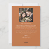 Retro Terracotta vrolijk & getrouwd foto vakantie Feestdagenkaart (Achterkant)