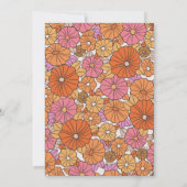 Retro Terracotta Yellow Fall Coed Couples Shower Kaart (Achterkant)