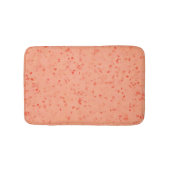 Retro Terrazzo Living Coral Elegant Pattern Badmat (Voorkant)