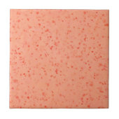 Retro Terrazzo Living Coral Elegant Pattern Tegeltje (Voorkant)