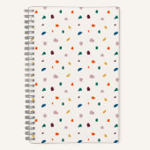Retro terrazzo spiraal Notitieboek (Voorkant)