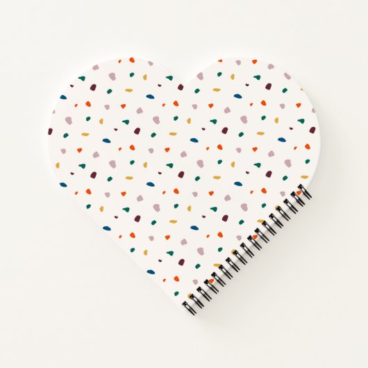 Retro Terrazzo Stippen Notitieboek (Achterkant)