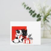 Retro Terrier en Scotty Dogs Briefkaart (Staand voorkant)