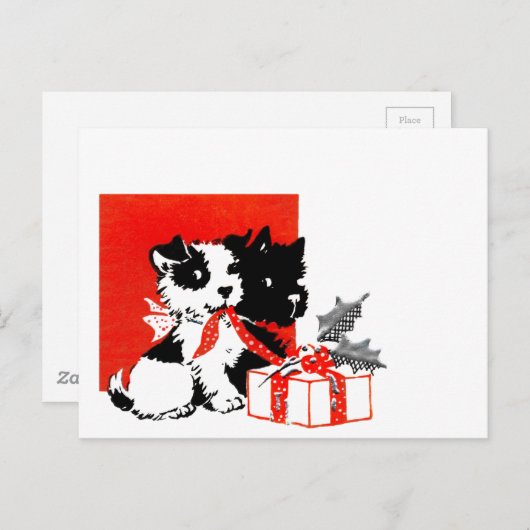 Retro Terrier en Scotty Dogs Briefkaart (Voorkant / Achterkant)