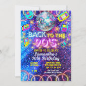 Retro Terug naar jaren '90 Kleurrijke Vivid Neon G Kaart (Voorkant)