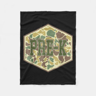 Retro terug naar school jongens oude camouflage pr fleece deken