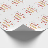 Retro Terug naar school Vibes Aangepaste Groovy Cadeaupapier (Hoek)