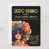 Retro Terugspoelen Kerstmis Party uitnodiging (Voorkant)