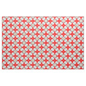 Retro Test Pattern Red Black White Patroon Stof (Yard (91,4 cm))