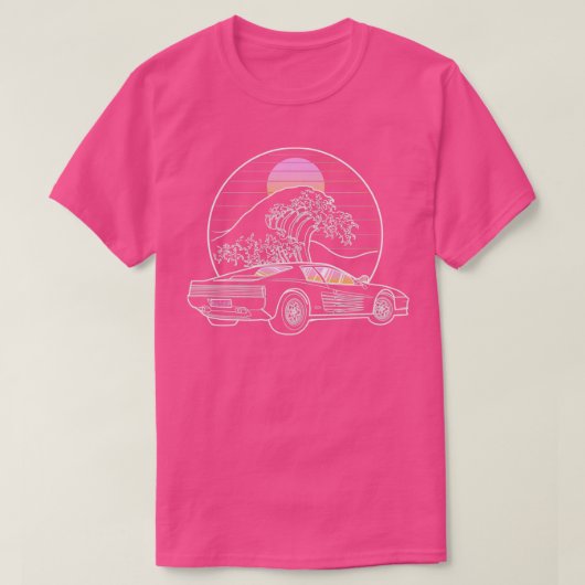 Retro Testarossa Japanse Golf T-shirt (Design voorkant)