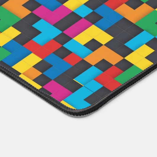 Retro Tetris Blocks Seamless Pattern Bureaumat (Hoek)