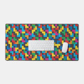 Retro Tetris Blocks Seamless Pattern Bureaumat (Keyboard & Muis)