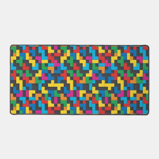 Retro Tetris Blocks Seamless Pattern Bureaumat