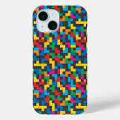 Retro Tetris Blocks Seamless Pattern Case-Mate iPhone Case (Achterkant)