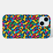 Retro Tetris Blocks Seamless Pattern Case-Mate iPhone Case (Achterkant (horizontaal))