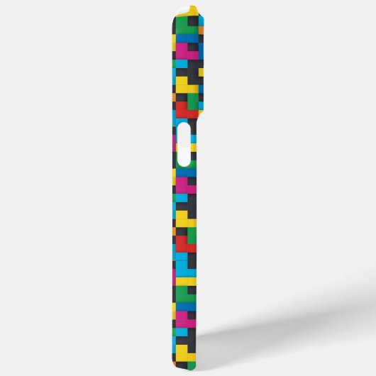 Retro Tetris Blocks Seamless Pattern Case-Mate iPhone Case (Achterkant / Rechts)