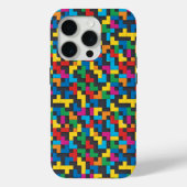 Retro Tetris Blocks Seamless Pattern Case-Mate iPhone Case (Achterkant)