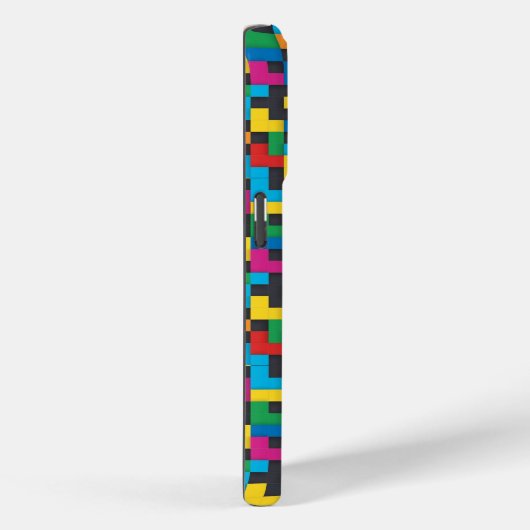 Retro Tetris Blocks Seamless Pattern Case-Mate iPhone Case (Achterkant / Rechts)