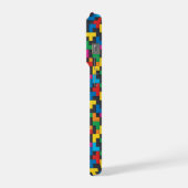 Retro Tetris Blocks Seamless Pattern iPhone Hoesje (Linkerkant)