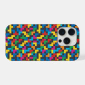 Retro Tetris Blocks Seamless Pattern iPhone Hoesje (Achterkant horizontaal)