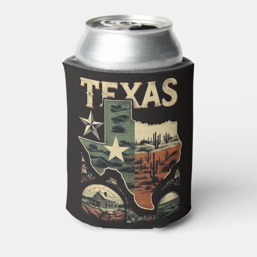 Retro Texas Blikjeskoeler (Blikje Achterkant)