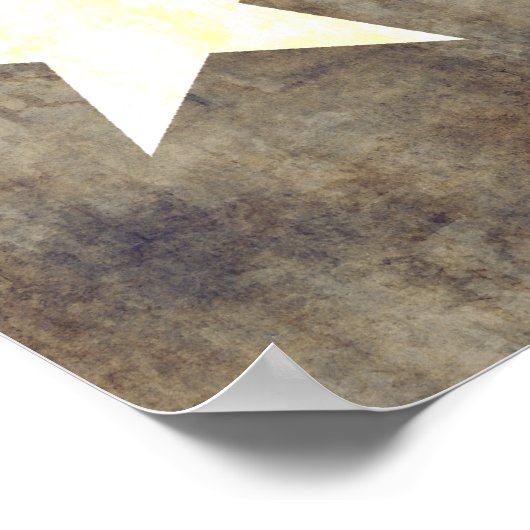 Retro Texas Flag Poster (Hoek)