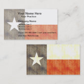 Retro  Texas Flag Visitekaartje (Voorkant / Achterkant)