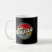 Retro Texas Home State Cool 70s Style Sunset Manne Koffiemok (Links)